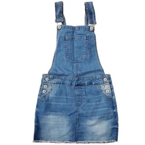 NWOT Vanilla Star Frayed Hem Overalls Dress